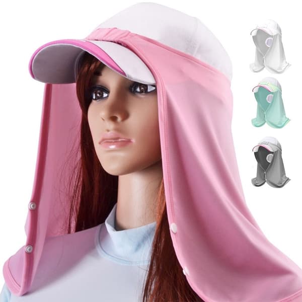 Golf Ice Skjerf Solskjerm Skjerf HVIT White