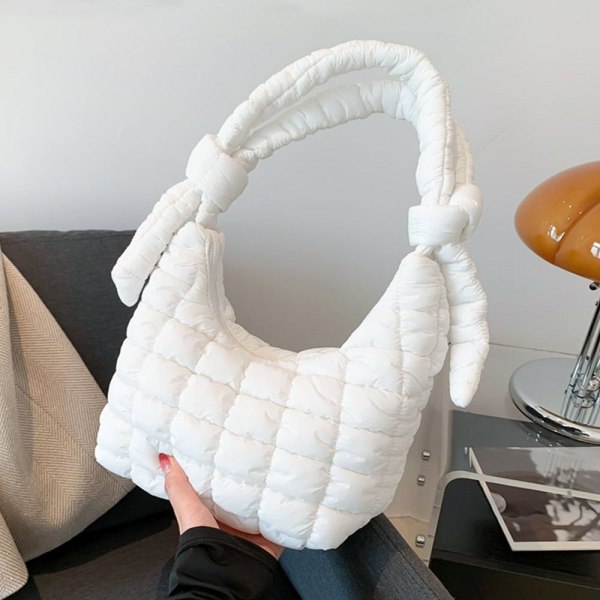 Plaid skuldertasker Quiltede muleposer BLÅ blue