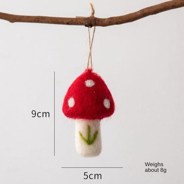 3kpl Mushroom Christmas Riipus DIY Käsintehty 5 5 5
