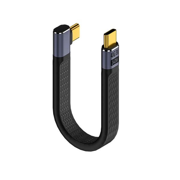 40 Gbps USB4.0-kabel USB C til Type C-ledning M-M SIDEBØJ M-M SIDE M-M Side Bend