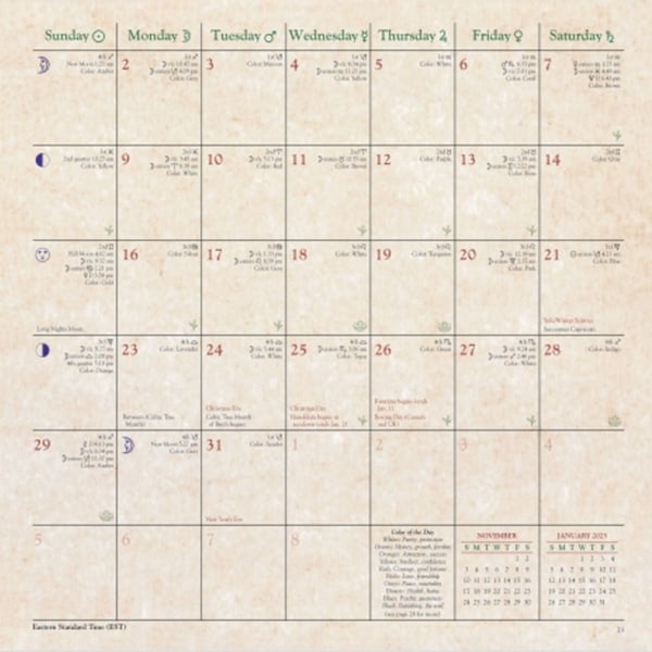 2024 Kalender Häxornas kalender Väggkalender