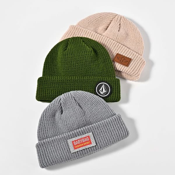 Manschettstickad cap stickmössa Mössa GRÖN green