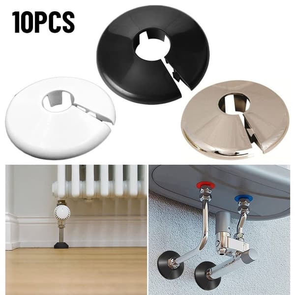 Radiatorrørkrager Deksel Plastdeksler KROM Chrome