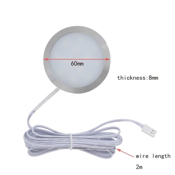 Underskåpsljus LED Puckljus EU-6PCS-VARMT LJUS EU-6PCS-Warm Light