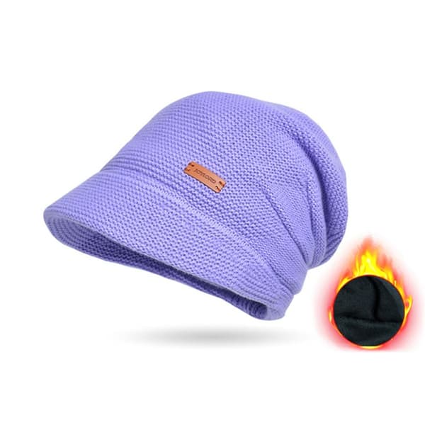 Stickad mössa Beanies GRÅ grey