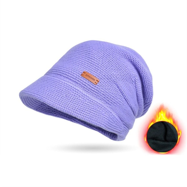 Strikket hue Beanies LILLA purple