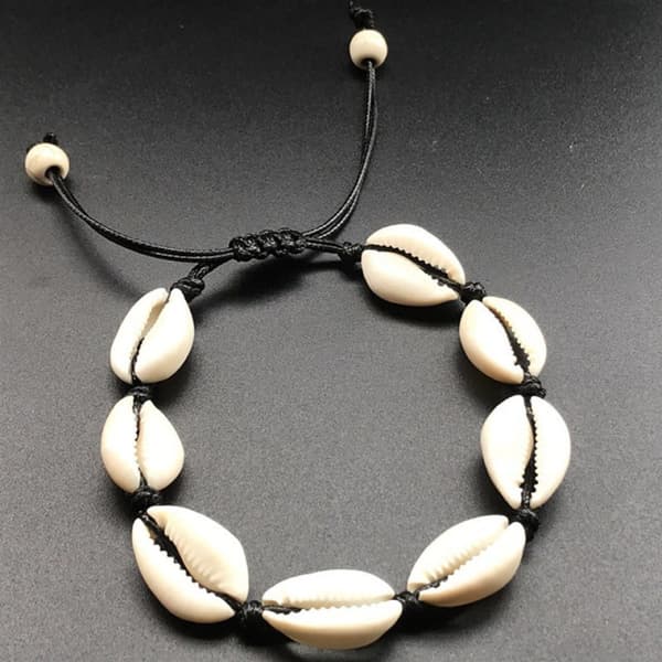 5kpl Sea Shell Rannekoru MUSTA black