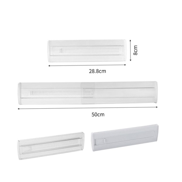 Justerbare skuffedeler Organizers TRANSPARENT SORT