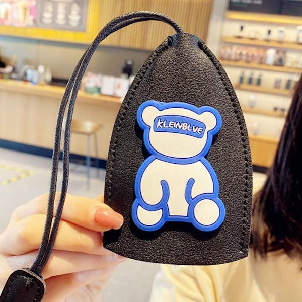 2 STK Pull Out Car Key Case Pull Out Key Sleeve KAFFE coffee