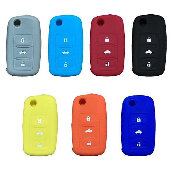 3 st Case Bilnyckelskydd MÖRKBLÅT Dark Blue