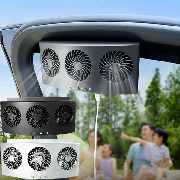 Biludstødningsventilator Billuftrenser SORT Black
