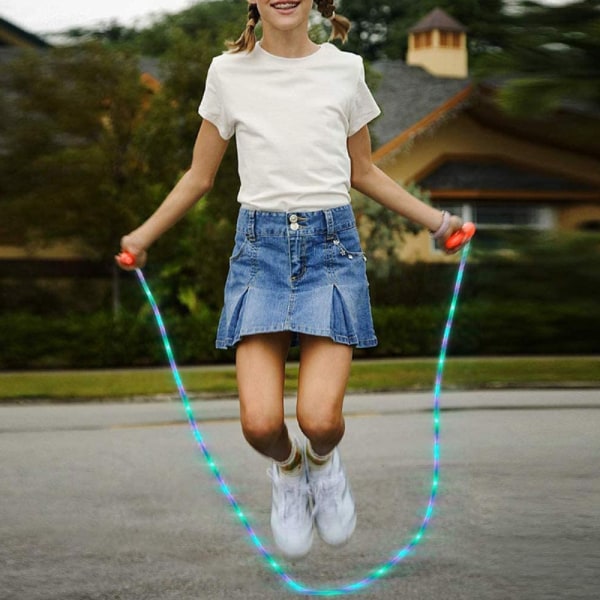 Jump Ropes Sjippetov LED Lysende Random Color