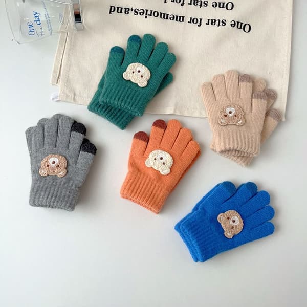 Børnehandsker Full Finger Handsker GRÅ gray