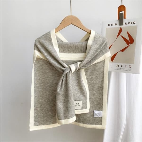 Sjal Shoulder Wrap Scarf VIT White