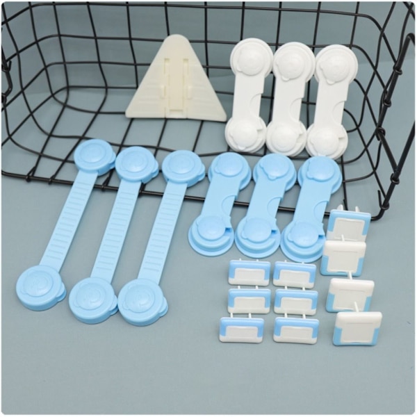 20 kpl Baby set Kotitalouden turvasalpa BLUE BEAR blue bear-bear