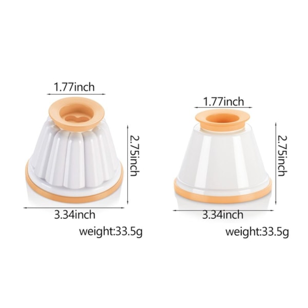 Dampet puddingform Puddingkoppformer A A A