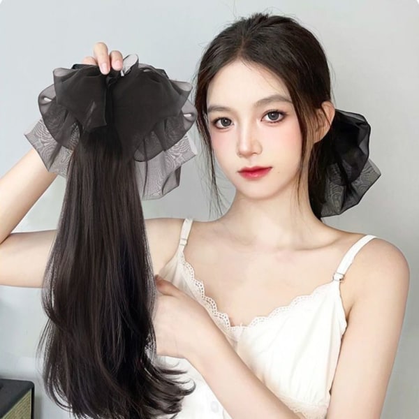 Hårkloklemmer Barrette Hårnål MØRK BRUN 2 2 dark brown 2-2