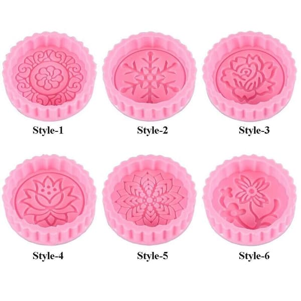 2kpl mold Mooncake postimerkit STYLE-5 STYLE-5 Style-5
