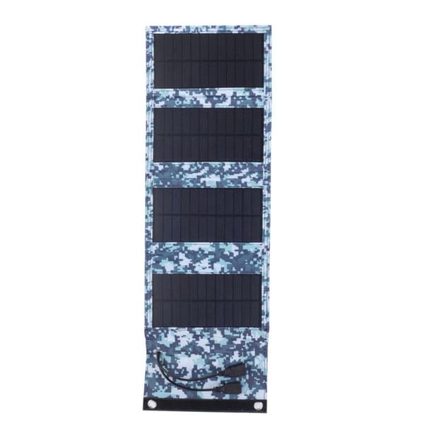 Fleksibel Solcellepanel Power Bank 7W-SORT 7W-SORT 7W-Black