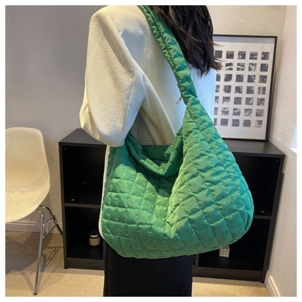 Skuldertaske Puffy Håndtaske GRØN Green