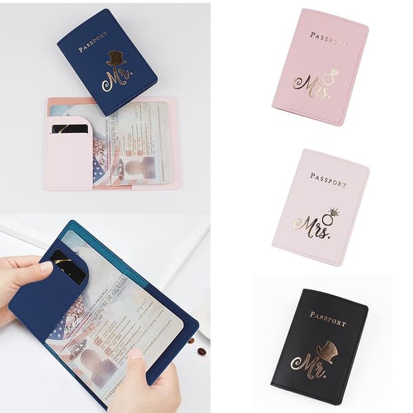 Passdeksel Kredittkort Passholder LYSROSA Light Pink