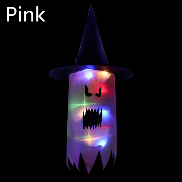 LED Halloween dekoration Blinkende lys Gypsophila Ghost pink