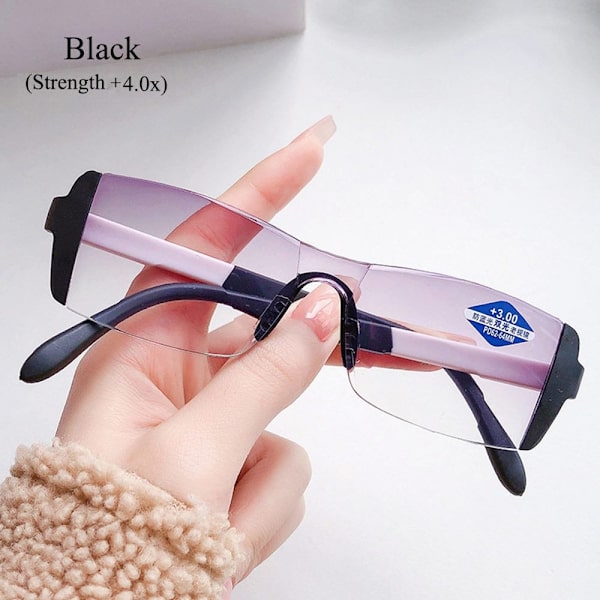 Presbyopia Briller Læsebriller SORT STYRKE 4,00 black Strength 4.00-Strength 4.00