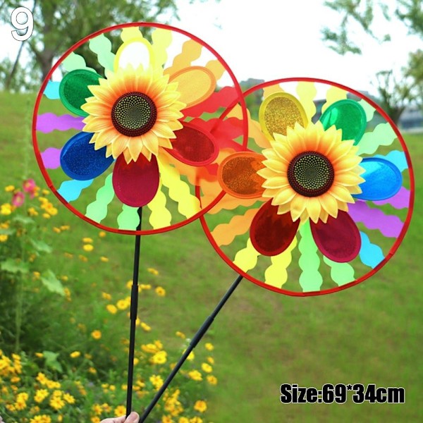 Färgglada djurväderkvarnar Layout Pinwheels Leksaker 9 9 9