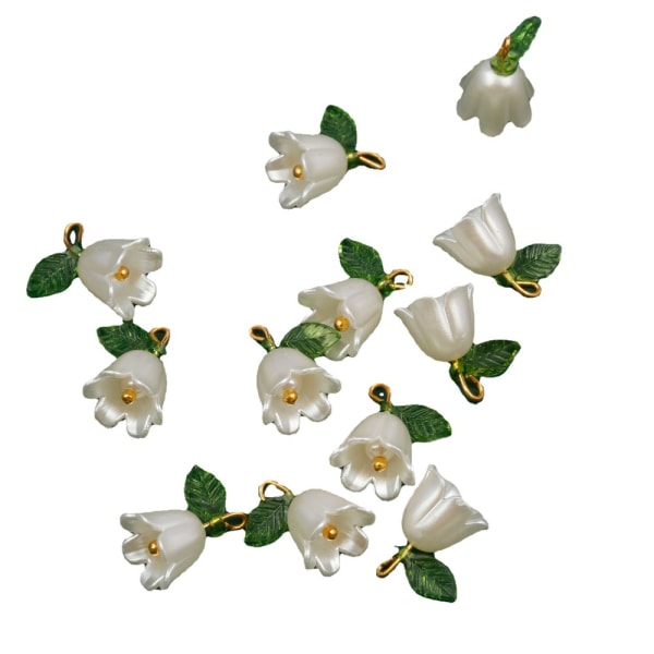 20 st Pearl Bell Orchids Pendel DIY Pendant B B B