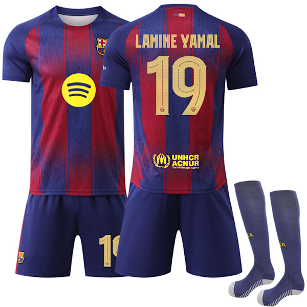 2025-2026 Barcelona Champions League version fotbollströja Nr. 19 Yamal Adult M
