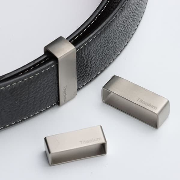 Titanium Bälte Keeper D Form Ring Spänne 35mm