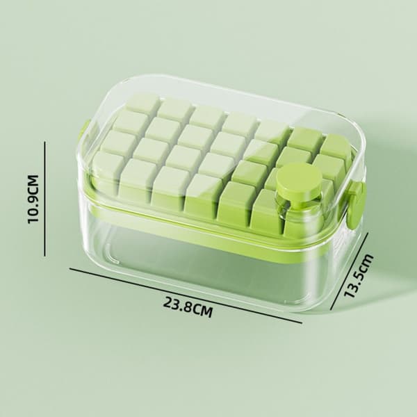 Ice Cube-bricka Ice Cube Maker Mould GRÖN 28 GRIDS 28 GRID Green 28 Grids-28 Grids