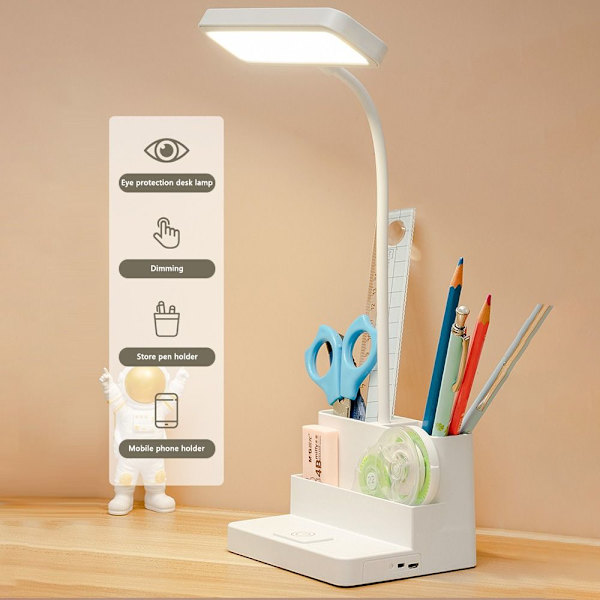 LED Bordlampe Læselys Lampe HVID White