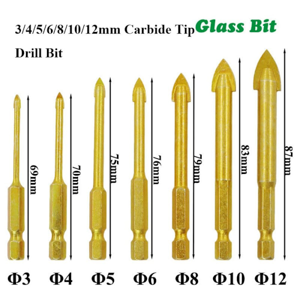 Lasiporan leikkaustyökalut 4 mm 4mm