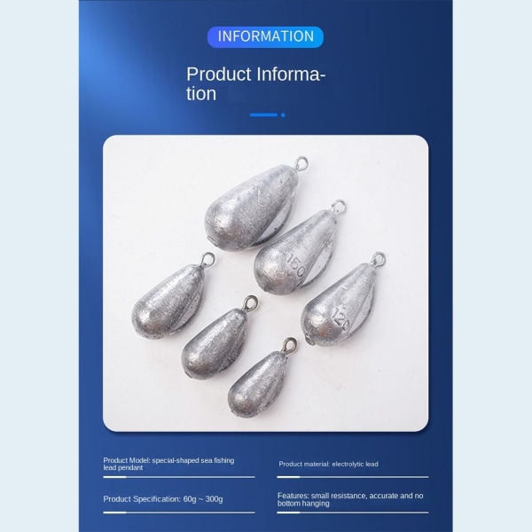 Fiskeledningssänkare Fiskeviktsänkare 250G-1PC 250G-1PC 250g-1pc