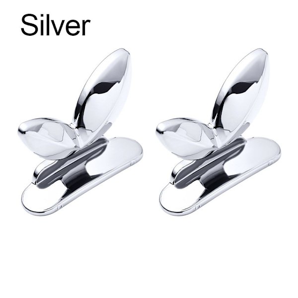 2st Toalettsits Lock Lifter Toalettring Handtag SILVER Silver