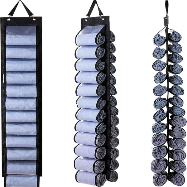 Kleshengende Organizer Garderobe Hengeveske SVART black