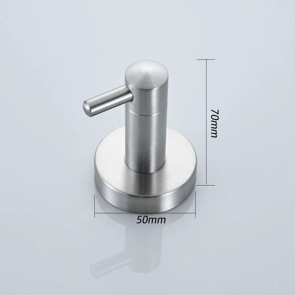 2 Stk Håndkleholder Nøkkelkrok SORT SORT Black