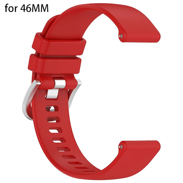 1 Stk Urrem Armbånd RØD TIL 46MM RØD TIL 46MM red for 46mm