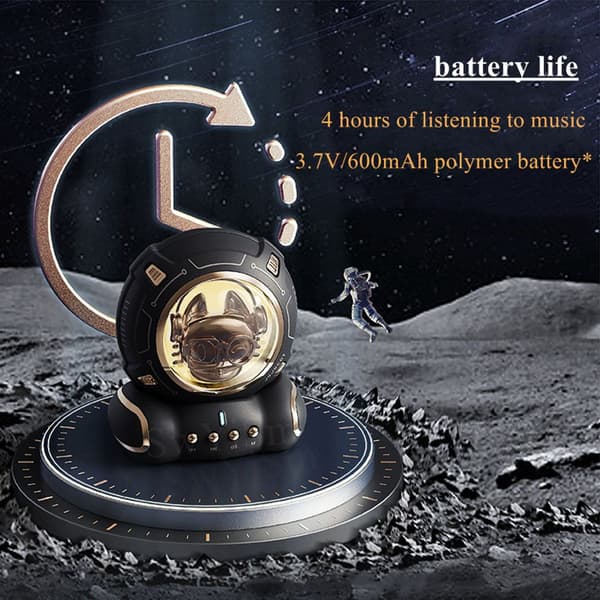 Astronaut Spaceman Charging Night Light Bluetooth högtalare vit