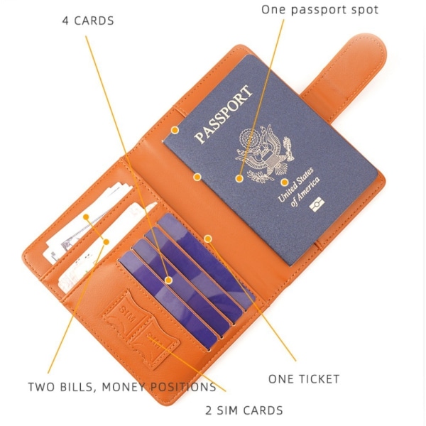 Passport Covers RFID Passport Clip LYS LILLA Light Purple