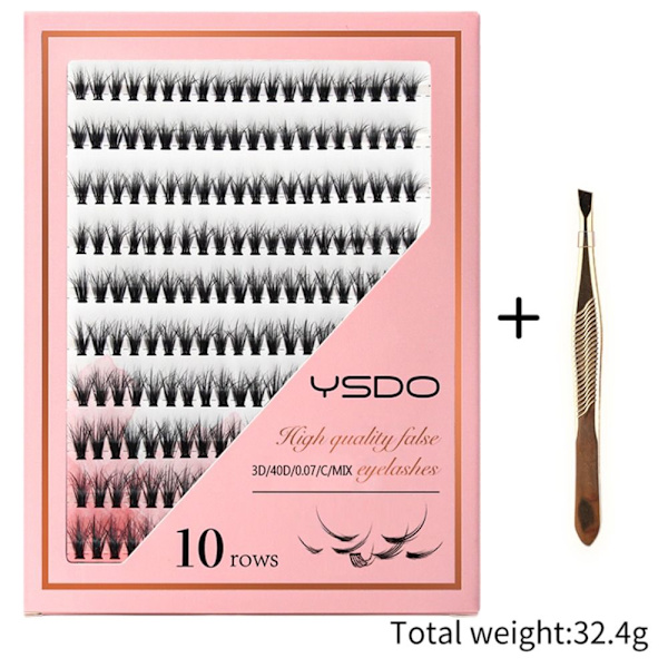 Lash Clusters DIY Lash Extension Kit 30D & LASH TWEEZER 30D & 30D & Lash Tweezer