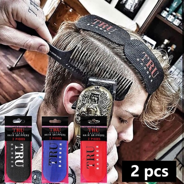 2stk Barber Hair Sticker Hårgriper BLÅ Blue
