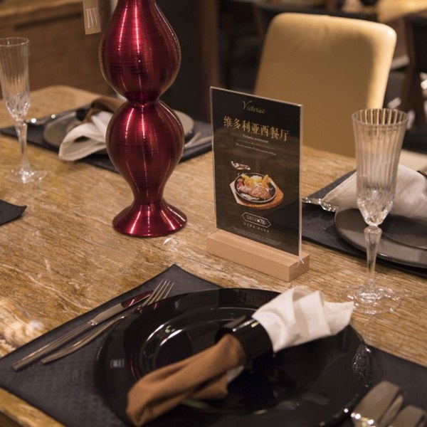 Pöytäkylttipidike Menu Näyttöteline 01-A5 01-A5 01-A5