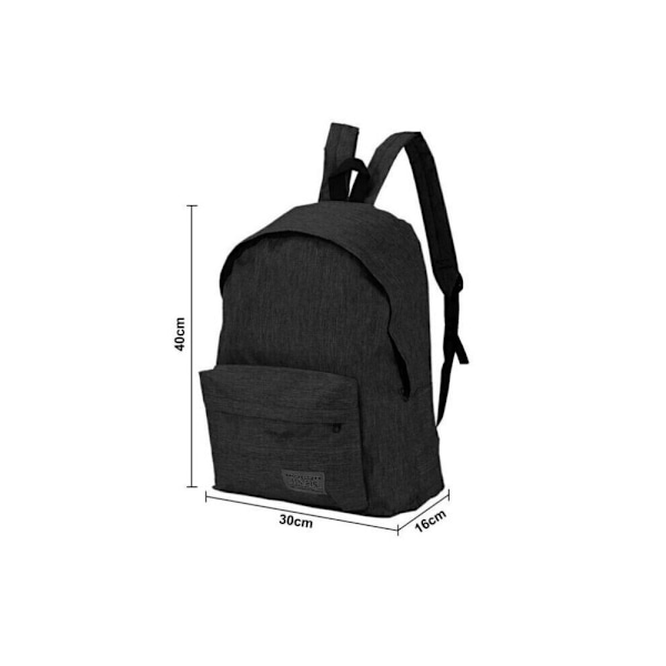 Sekk Stor ryggsekk SVART black
