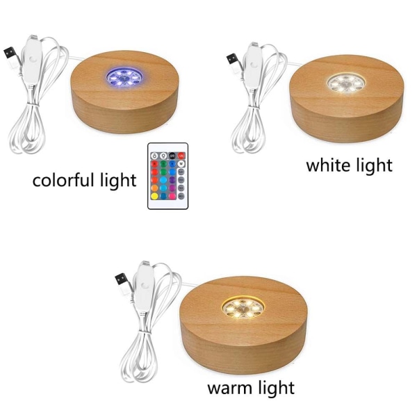 Trelampe Lysbase (Uten pære) VARMT LYS