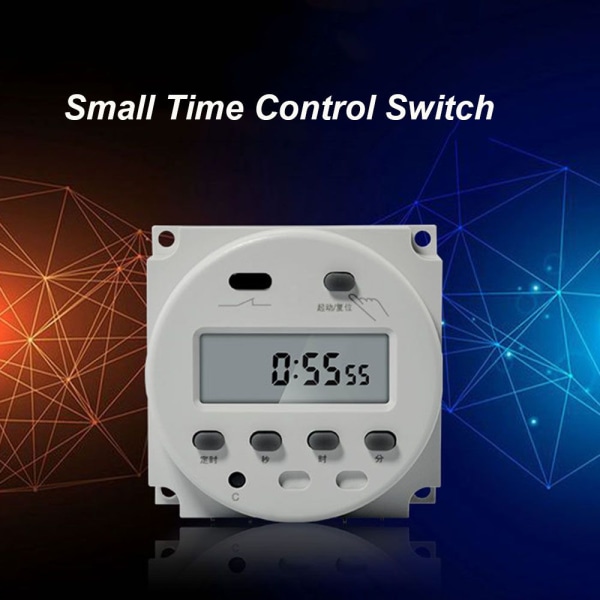 12V DC Programmerbar Digital 12V Timerstyrt Bryter