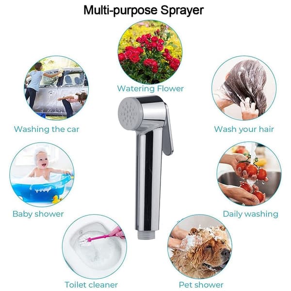 WC Bideesuihke WC Bidee Douche Spray SILVER silver