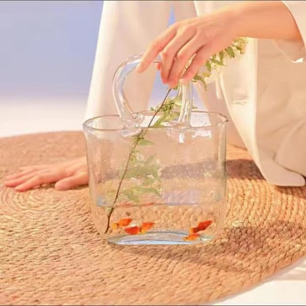 Glasvaser Kurvepose TRANSPARENT transparent