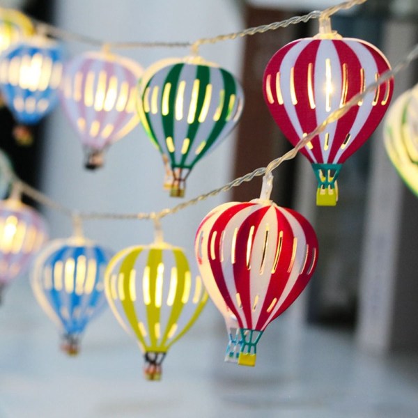 Hot Air Balloon String Lights Hot Air Balloon String Bannere yellow